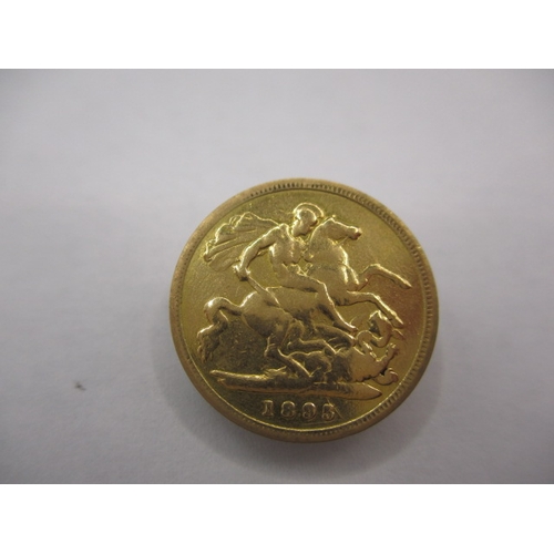 112 - A Victorian gold half sovereign dated 1895, a good grade bullion coin with fine definition of featur... 