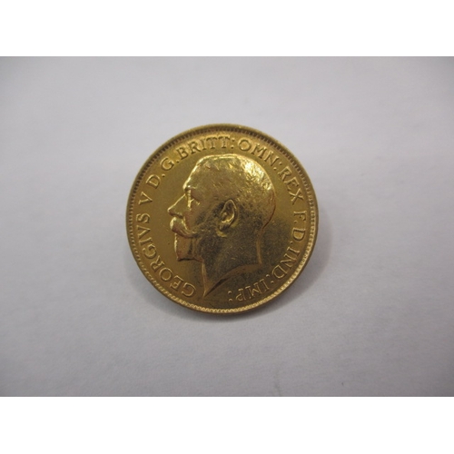 114 - A George V gold half sovereign dated 1912, a good grade bullion coin with fine definition of feature... 