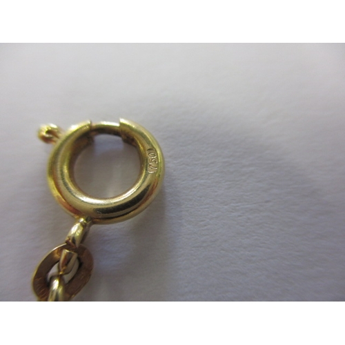 47 - A 750 yellow gold bracelet, approx. linear length 22cm, approx. weight 10g, in useable pre-owned con... 