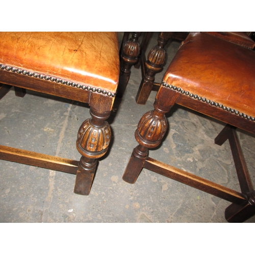 264 - A large country house refectory table and 6 chairs, 5+1, approx. size: L, 200cm W, 84cm H, 76cm, in ... 