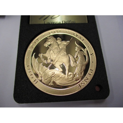 127 - A 2022 proof quintuple gold sovereign, in original London Mint box with numbered certificate