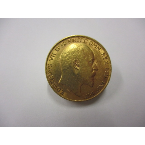 130 - An Edward VII gold half sovereign dated 1902, a circulated coin with good definition of features