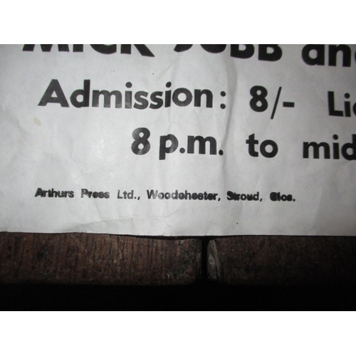 287 - A vintage music poster advertising a concert in Bishops Stortford featuring the Small Faces, approx.... 