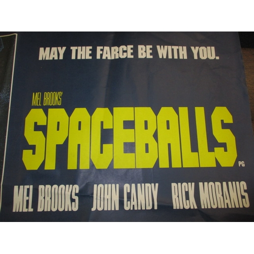 288 - A 1980s cinema film promotional poster for Mel Brooks ‘Spaceballs’, dated 1987, approx. size 101x76c... 