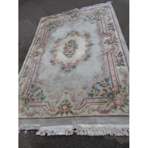 276 - A vintage rug, approx. size 250x165cm in used condition with general use-related marks and some stai... 