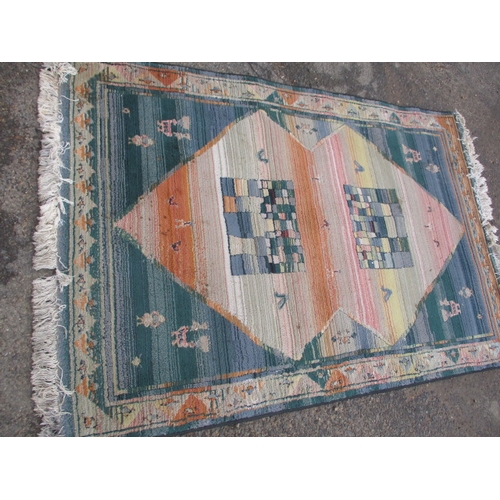 277 - A vintage Egyptian rug, approx. size 180x120cm in used condition with general use-related marks