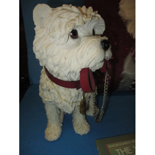 257 - A parcel of West highland white terrier collectables, all in used condition