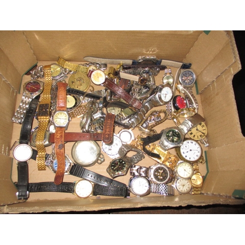 156 - A large quantity of miscellaneous wrist watches, all in used condition and not tested as to function