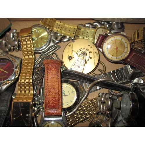 156 - A large quantity of miscellaneous wrist watches, all in used condition and not tested as to function