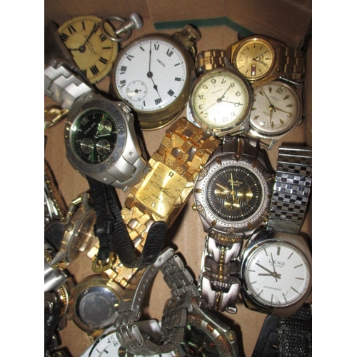 156 - A large quantity of miscellaneous wrist watches, all in used condition and not tested as to function