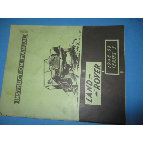 261 - A 1964 Land Rover parts catalogue and an instruction manual, both in good used condition