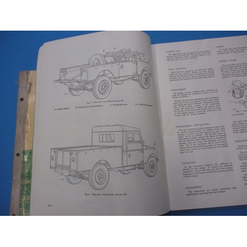 261 - A 1964 Land Rover parts catalogue and an instruction manual, both in good used condition