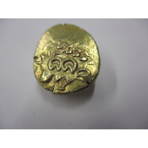 123 - A Celtic gold stater, struck both sides, approx. weight 6.3g, approx. dimensions 21.3mm x  18.2mm an... 