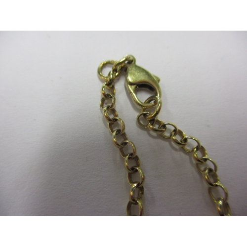 50 - A 9ct yellow gold necklace chain, with yellow metal cross pendant, approx. linear length 55cm, appro... 