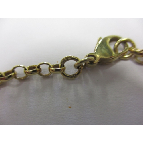 50 - A 9ct yellow gold necklace chain, with yellow metal cross pendant, approx. linear length 55cm, appro... 