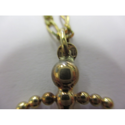 51 - A 9ct yellow gold necklace and pendant, both marked, approx. linear length 50cm, approx. weight 6.7g... 