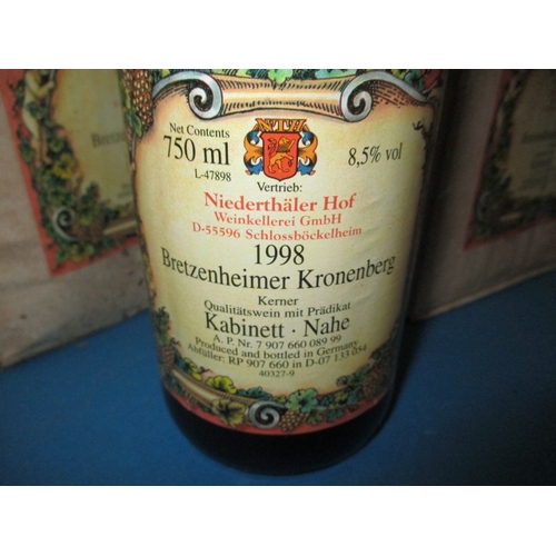 128 - 12 Bottles 1998 Niederthaler Hof Bretzenheimer Kronenberg, 750ml bottles in original boxes of 6