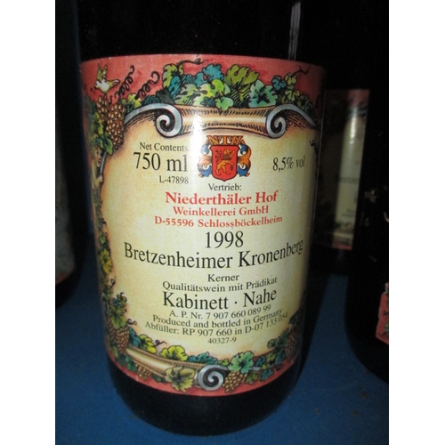 130 - 12 bottles of wine, 6 x 1998 Niederthaler Hof Bretzenheimer Kronenberg,and 6 x 1995 Niederthaler Hof... 