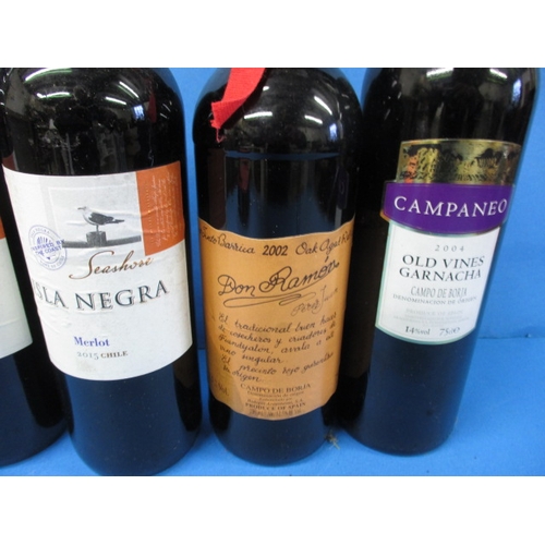 133 - 12 bottles of red wine, various types and dates, all 75cl bottles