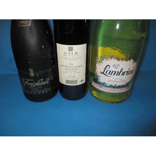 135 - 12 Bottles of wine, to include a magnum of Champagne, various sizes, dates and types