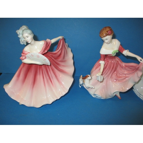 121 - A parcel of ceramic figurines, to include examples by Royal Doulton, one with damage