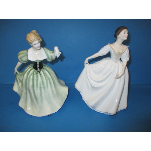 121 - A parcel of ceramic figurines, to include examples by Royal Doulton, one with damage