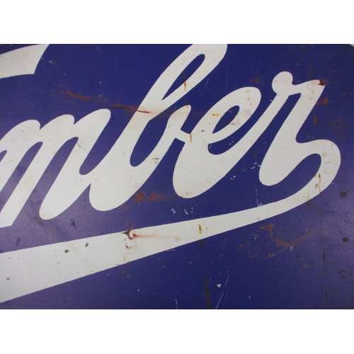 250 - A vintage Humber Cycles advertising sign, being shield shape, in good useable pre-owned condition wi... 