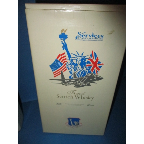 153 - A limited edition fine Scotch whisky, specially for RAF Lakenheath 50th anniversary, 70cl in origina... 