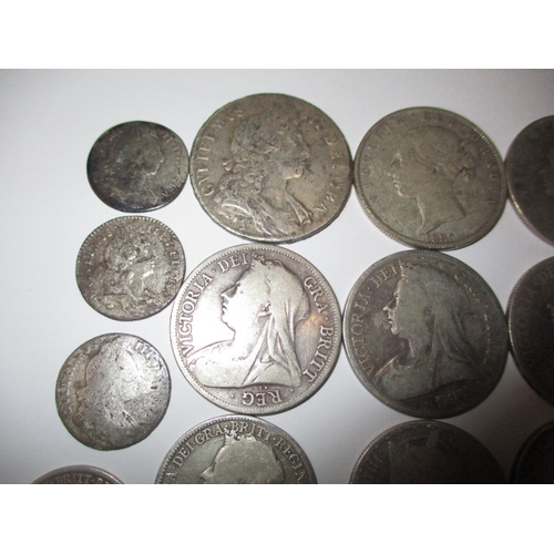 68 - A large parcel of pre-decimal silver coins, various dates and denominations, all in circulated condi... 