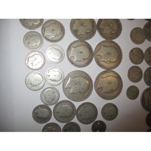 68 - A large parcel of pre-decimal silver coins, various dates and denominations, all in circulated condi... 