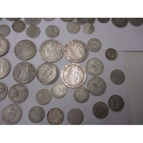 68 - A large parcel of pre-decimal silver coins, various dates and denominations, all in circulated condi... 