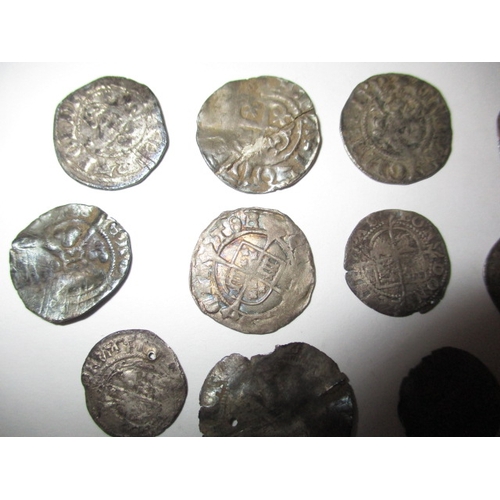 57 - A parcel of antique silver coins, to include Roman, medieval hammered and Elizabeth I examples, all ... 