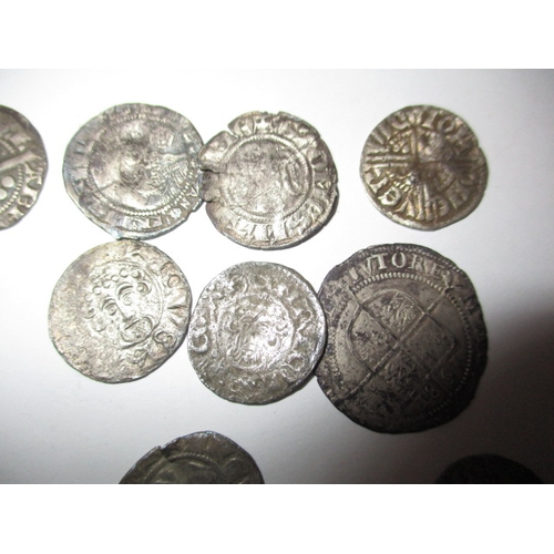 57 - A parcel of antique silver coins, to include Roman, medieval hammered and Elizabeth I examples, all ... 