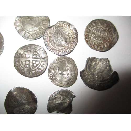 57 - A parcel of antique silver coins, to include Roman, medieval hammered and Elizabeth I examples, all ... 