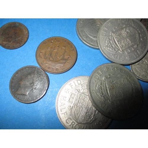 70 - A parcel of mainly pre-decimal vintage coins, to include some silver and part silver examples, all i... 