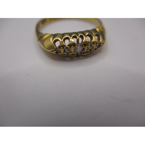 4 - A vintage 18ct yellow gold and diamond ring, approx. ring size ‘O+’, approx. weight 2.6g in useable ... 