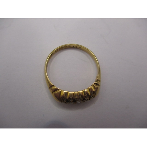 4 - A vintage 18ct yellow gold and diamond ring, approx. ring size ‘O+’, approx. weight 2.6g in useable ... 