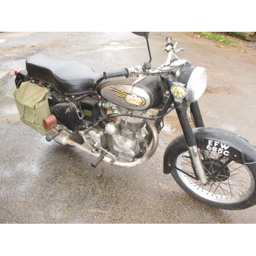 236 - A Royal Enfield 350cc motorcycle, with V5. Sold as a restoration project, last run 4 years ago