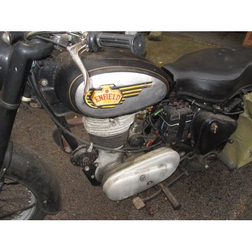 236 - A Royal Enfield 350cc motorcycle, with V5. Sold as a restoration project, last run 4 years ago