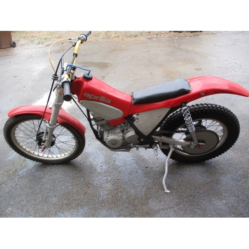 233 - An Aprilia trials bike, no V5. Sold as a restoration project, last run 4 years ago