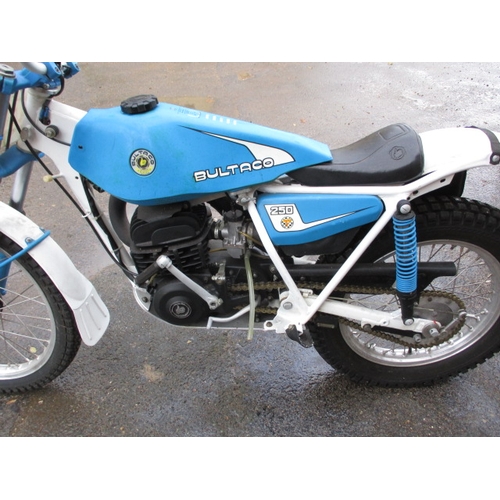 241 - A Bultaco 244cc trials bike, with V5. Sold as a restoration project, last run 4 years ago