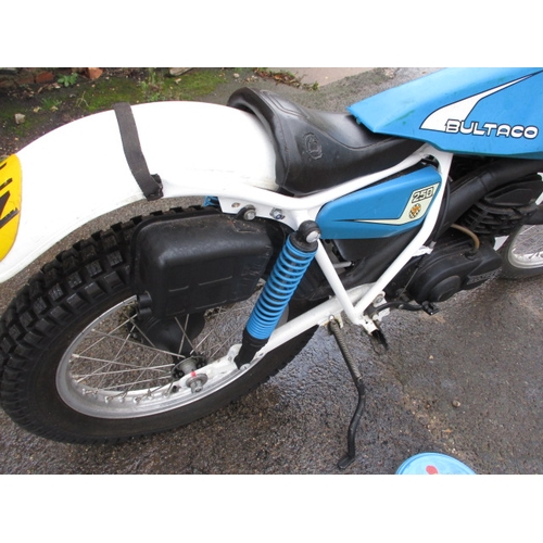 241 - A Bultaco 244cc trials bike, with V5. Sold as a restoration project, last run 4 years ago