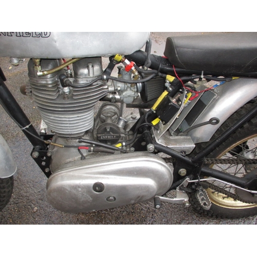 237 - A vintage Royal Enfield competition bike, no V5. Sold as a restoration project, last run 4 years ago