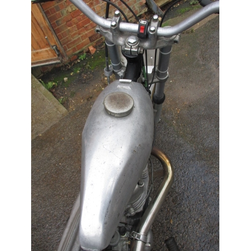 237 - A vintage Royal Enfield competition bike, no V5. Sold as a restoration project, last run 4 years ago