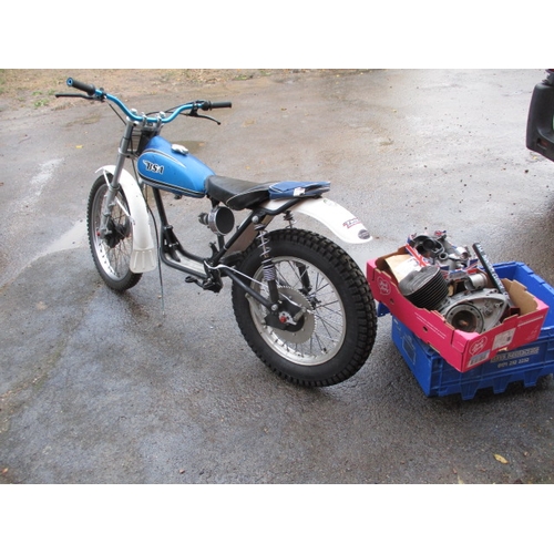 234 - A vintage BSA Bantam trials bike, engine dismantled and needs reassembling, sold as a restoration pr... 