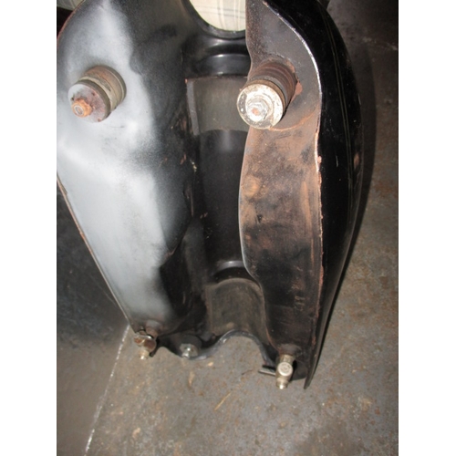 212 - A Norton motorcycle petrol tank. Sold as restoration project, age related marks