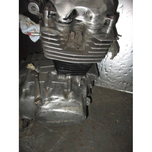 216 - A vintage Honda motorcycle engine, restoration project