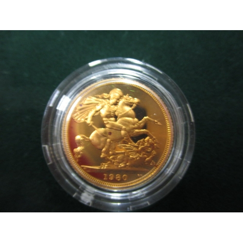 48 - A 1980 Royal Mint proof gold sovereign in original presentation case