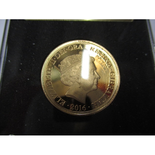 50 - A 2016 full gold sovereign, a commemorative gold coin for Queen Elizabeth II 90th birthday, in origi... 