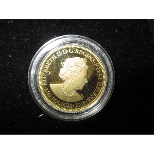 51 - A 2018 proof East India Company gold guinea, approx. weight 8.4g in original presentation case